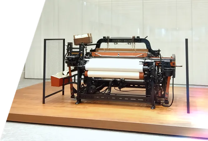 展示された G型自動織機